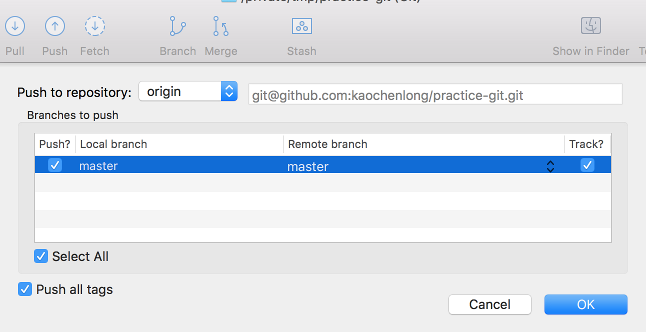 Git 上傳 Github 教學-SourceTree教學畫面