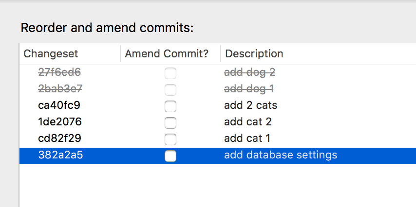 remove commit